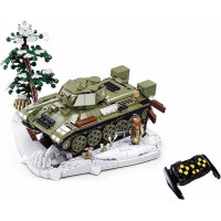 Sluban Power Bricks M38-B7072 R/C T34/76 (1942) Tank na diaľkové ovládanie
