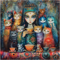 ANATOLIAN Štvorcové puzzle Magické oči 1024 dielikov