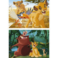 EDUCA Drevené puzzle Leví kráľ 2x25 dielikov