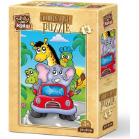 ART PUZZLE Drevené puzzle Kapitán slon 16 dielikov