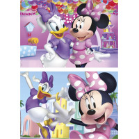 EDUCA Drevené puzzle Minnie a Daisy 2x50 dielikov