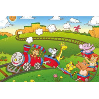 ART PUZZLE Drevené puzzle Zvierací vláčik 25 dielikov
