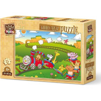 ART PUZZLE Drevené puzzle Zvierací vláčik 25 dielikov
