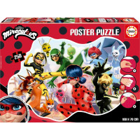 EDUCA Poster puzzle Čarovná Lienka a Čierny Kocúr 250 dielikov