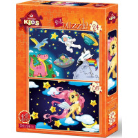 ART PUZZLE Puzzle Astronaut a Mláďa Pegasa 24+35 dielikov