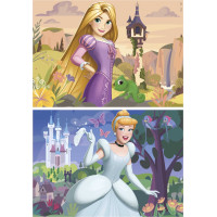 EDUCA Puzzle Disney princeznej: Locika a Popoluška 2x48 dielikov