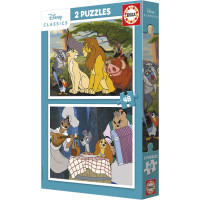 EDUCA Puzzle Disney Zvieratá 2x48 dielikov