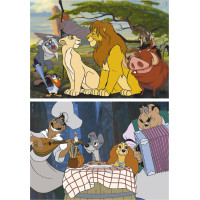 EDUCA Puzzle Disney Zvieratá 2x48 dielikov