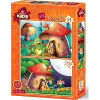 ART PUZZLE Puzzle Domček Hríbik 24+35 dielikov
