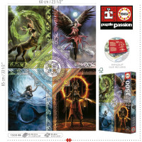 EDUCA Puzzle Elementárna mágia: Zverokruh 1500 dielikov