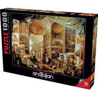 ANATOLIAN Puzzle Interiér imaginárnej obrazovej galérie 1000 dielikov