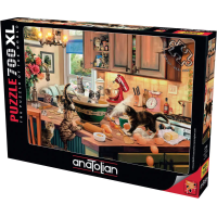 ANATOLIAN Puzzle Mačky v kuchyni XL 700 dielikov