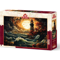 ART PUZZLE Puzzle Maják v búrke 1500 dielikov