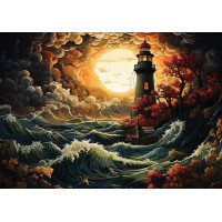 ART PUZZLE Puzzle Maják v búrke 1500 dielikov