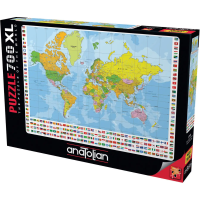 ANATOLIAN Puzzle Politická mapa sveta XL 700 dielikov