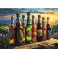 ART PUZZLE Puzzle Retro fľaše od piva 1000 dielikov