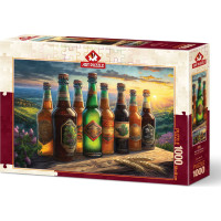 ART PUZZLE Puzzle Retro fľaše od piva 1000 dielikov