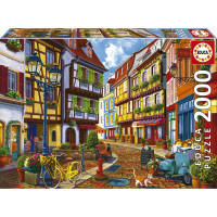 EDUCA Puzzle Rozjasnená ulica 2000 dielikov