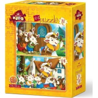 ART PUZZLE Puzzle Roztomilá teliatka 12+24 dielikov
