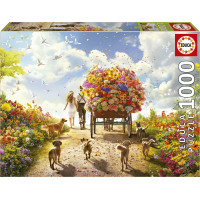 EDUCA Puzzle Rozvoz kvetov 1000 dielikov