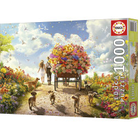 EDUCA Puzzle Rozvoz kvetov 1000 dielikov