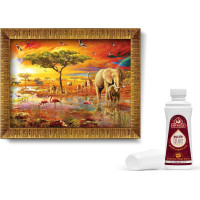 ART PUZZLE Puzzle s rámom a lepidlom 3v1 Kráľové savany 1000 dielikov