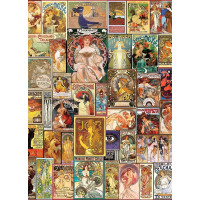 ART PUZZLE Puzzle Secesný plagát 1500 dielikov