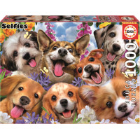 EDUCA Puzzle Selfie šteniat 1000 dielikov