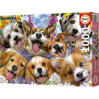 EDUCA Puzzle Selfie šteniat 1000 dielikov