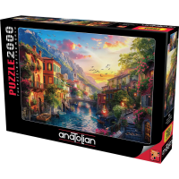 ANATOLIAN Puzzle Stredomorské mestečko 2000 dielikov