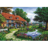 ART PUZZLE Puzzle Záhrada s labuťami 1500 dielikov