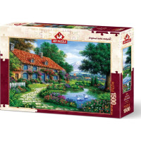 ART PUZZLE Puzzle Záhrada s labuťami 1500 dielikov