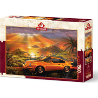 ART PUZZLE Puzzle Žlté Porsche 1500 dielikov