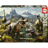 EDUCA Puzzle Zúriví dinosaury 1000 dielikov