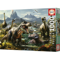 EDUCA Puzzle Zúriví dinosaury 1000 dielikov