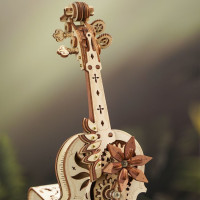ROBOTIME Roker 3D drevené puzzle Kúzelné violončelo (hracia skrinka) 199 dielikov