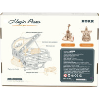 ROBOTIME Roker 3D drevené puzzle Kúzelný klavír (hracia skrinka) 223 dielikov