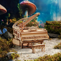 ROBOTIME Roker 3D drevené puzzle Kúzelný klavír (hracia skrinka) 223 dielikov