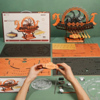 ROBOTIME Roker 3D drevené puzzle Vikingská dračia loď 229 dielikov
