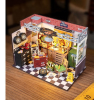 ROBOTIME Rolife DIY 3D drevené puzzle Garáž s LED osvetlením 157 dielikov