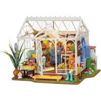 ROBOTIME Rolife DIY 3D drevené puzzle Vysnívaný záhradný dom s LED osvetlením 240 dielikov