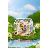 ROBOTIME Rolife DIY 3D drevené puzzle Vysnívaný záhradný dom s LED osvetlením 240 dielikov