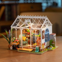 ROBOTIME Rolife DIY 3D drevené puzzle Vysnívaný záhradný dom s LED osvetlením 240 dielikov