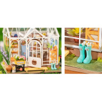 ROBOTIME Rolife DIY 3D drevené puzzle Vysnívaný záhradný dom s LED osvetlením 240 dielikov