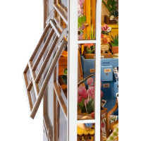 ROBOTIME Rolife DIY 3D Zarážka na knihy: Záhradný domček s LED osvetlením 176 dielikov