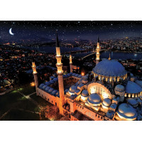 ART PUZZLE Svietiace puzzle Modrá mešita 1000 dielikov