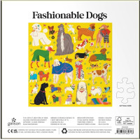 Galison Puzzle Štýlové psy 500 dielikov