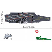Sluban Model Bricks M38-B1210 Lietadlová loď Shandong