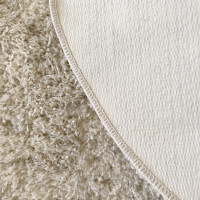 Moderný koberec SHAGGY CAMIL okrúhly - ecru
