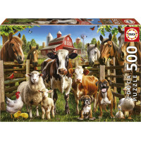 EDUCA Puzzle Kamaráti zo statku 500 dielikov